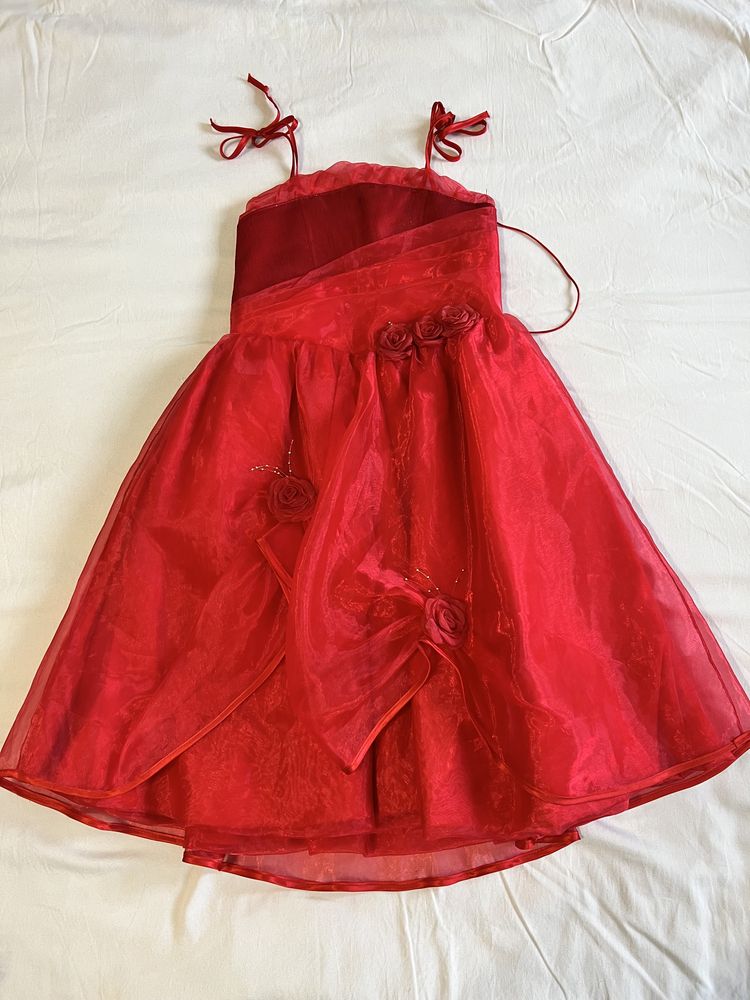Плаття дитяче випускне/бальне червоне