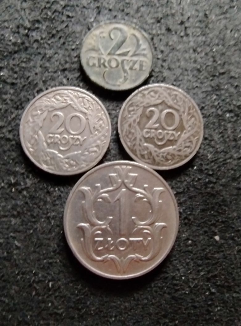 II RP zestaw 4 monet