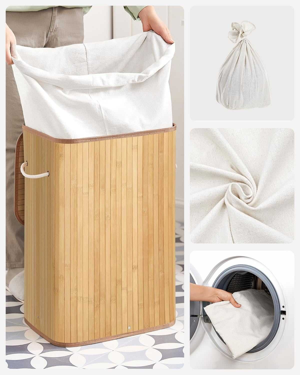 Nowy kosz na pranie / organizer / pojemnik / 72L / SOMGMICS !6264!