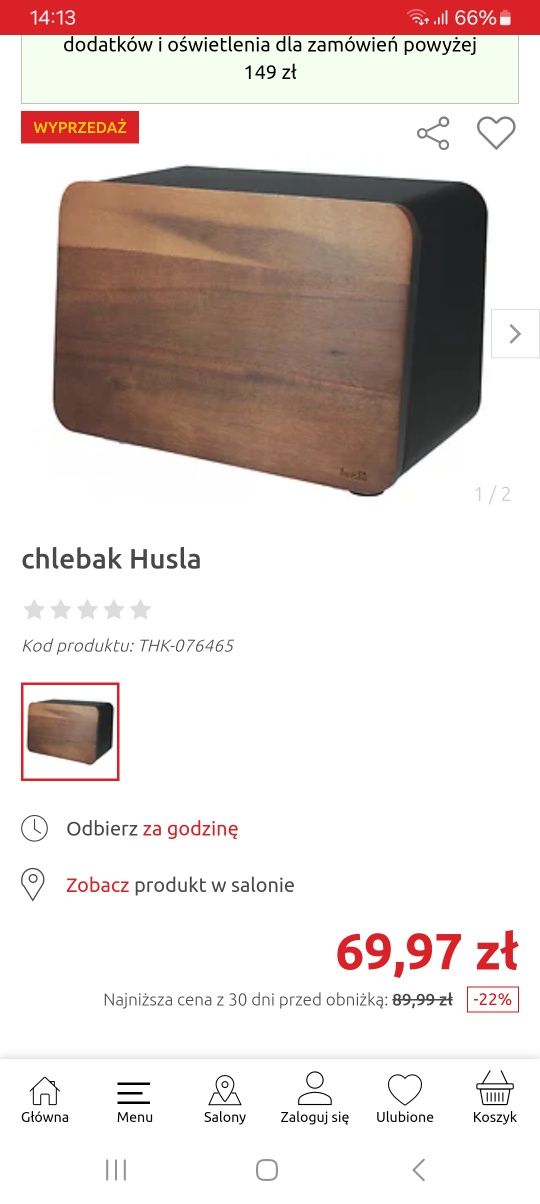 Chlebak metalowy husla