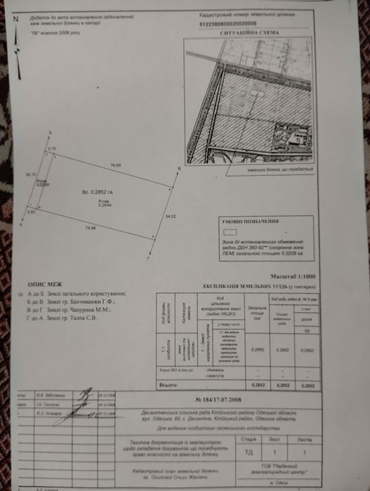 Участок в селе Десантное, килийский район одесской области