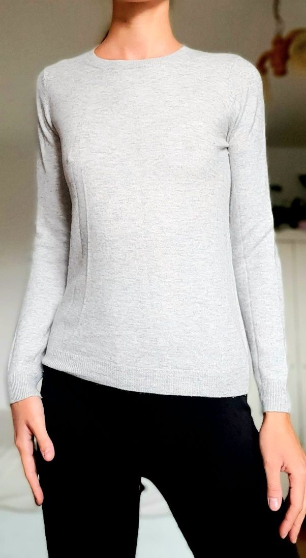 100% kaszmir sweter szary kaszmirowy cashmere S Concept