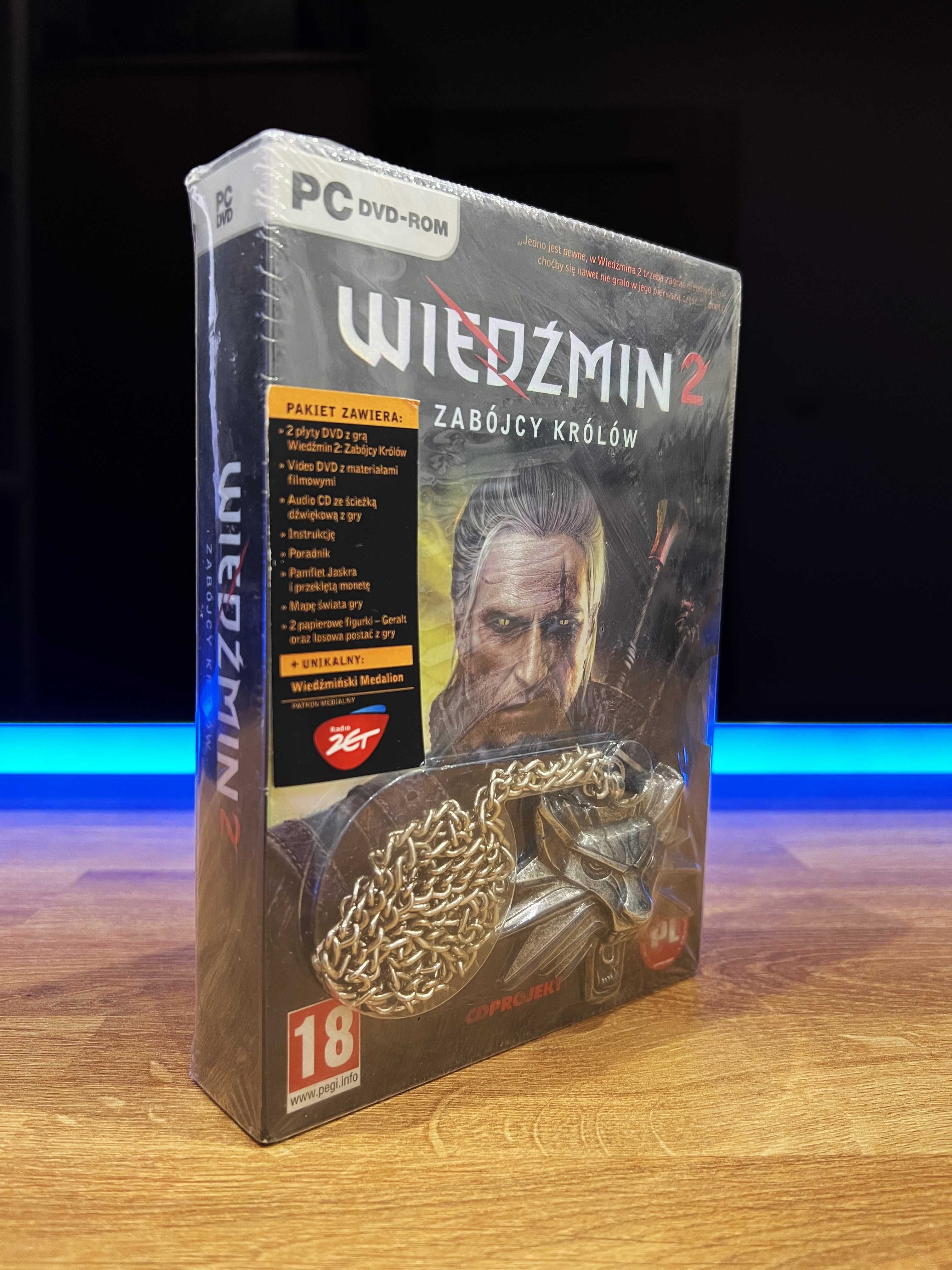 Nowy Wiedźmin 2 z Medalionem Folia (PC PL 2011) premierowe wydanie