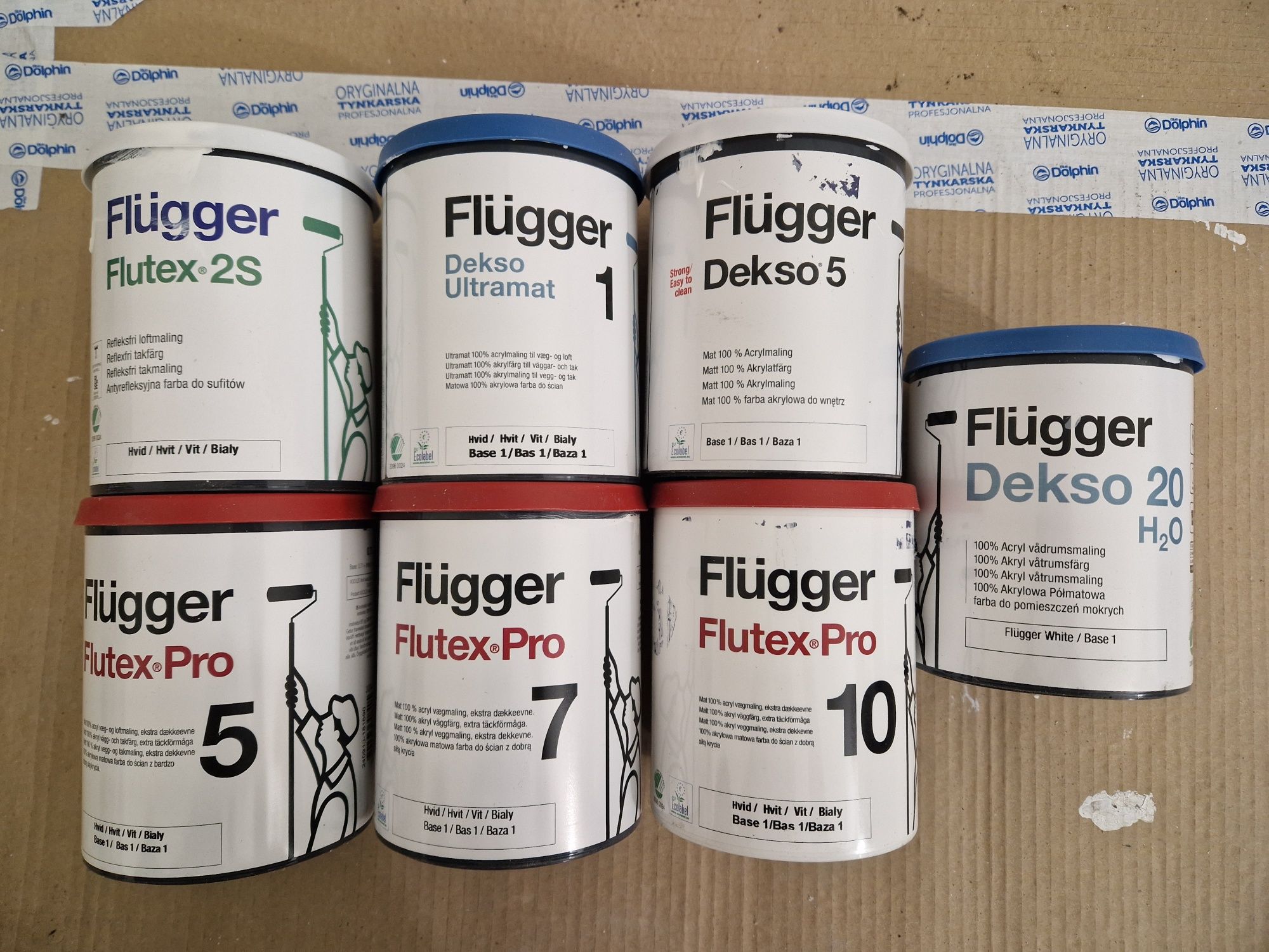 Zestaw farb Flugger Dekso Flutex Pro biały Kraków