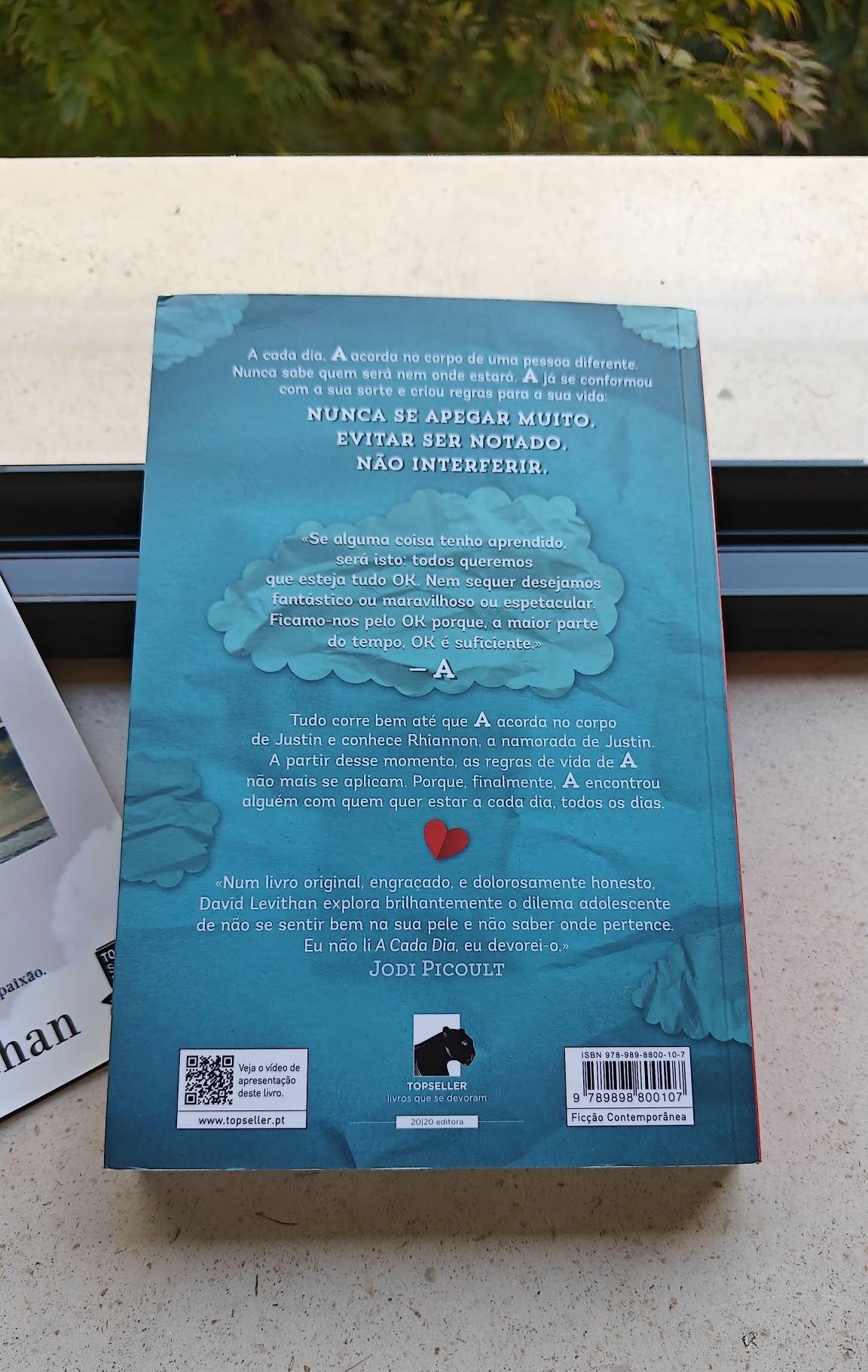 Livro - 'A Cada Dia' (David Levithan)