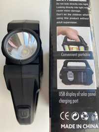 Новая Лампа(фонарь)светодиодная(USB+солнечная батарея)+Powerbank