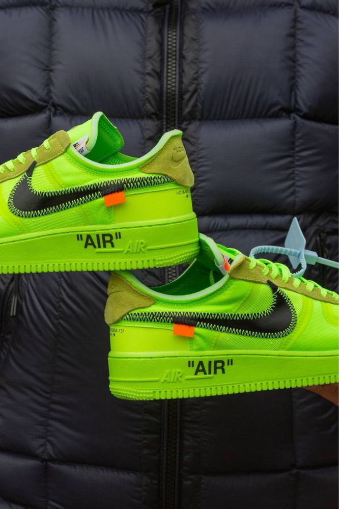 Кросівки чоловічі Nike Air Force 1 Off-White Green 40-45