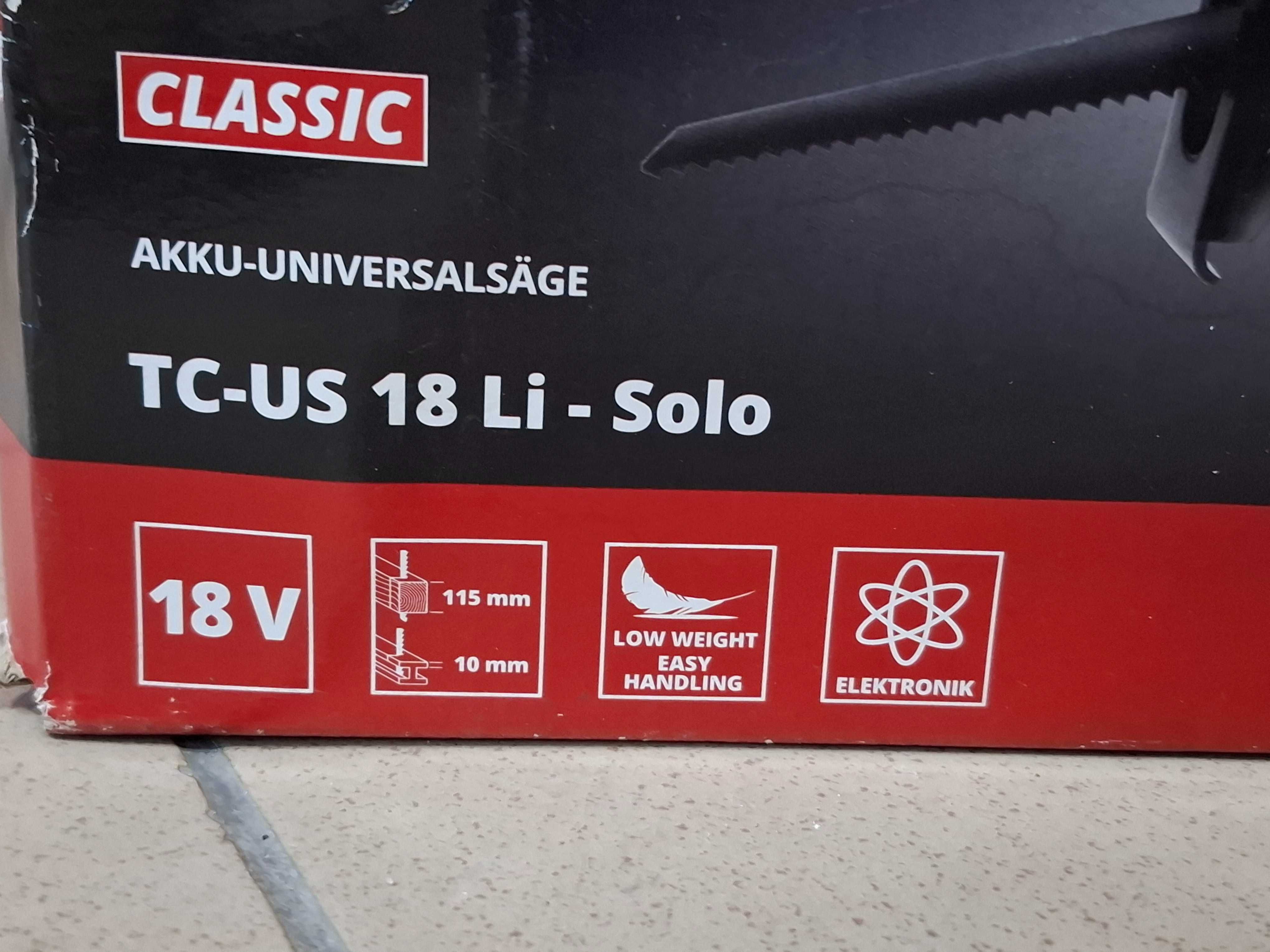 Piła szablasta akumulatorowa Einhell TC-US 18 Li SOLO lisi ogon