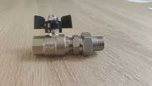 Кран кульовий латунний з американкою Ду15 ( 1/2"), Ру40