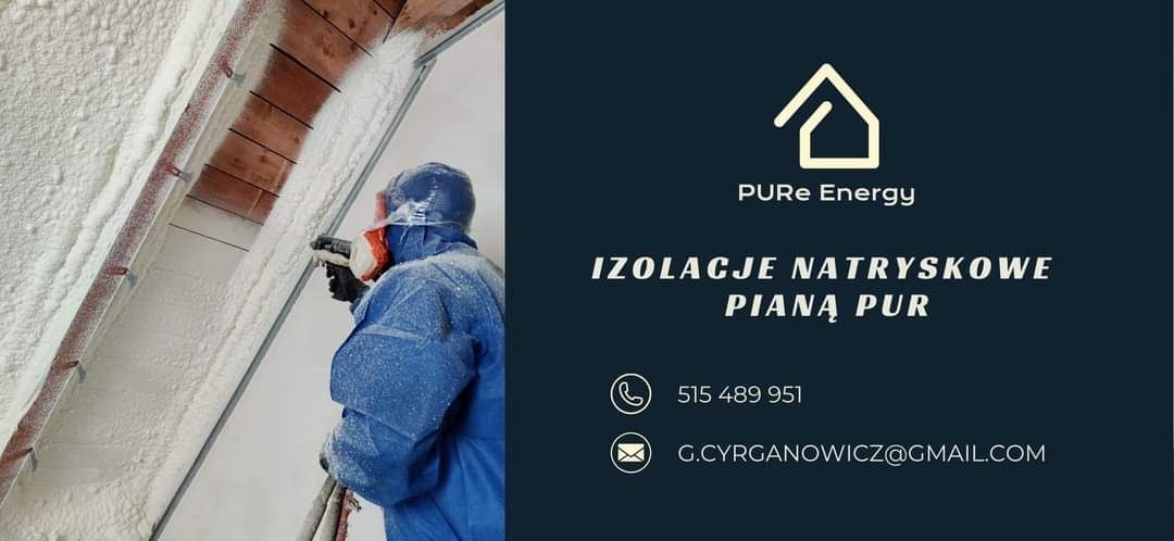 ocieplenie piana pianka PUR, 25 lat gwarancji!