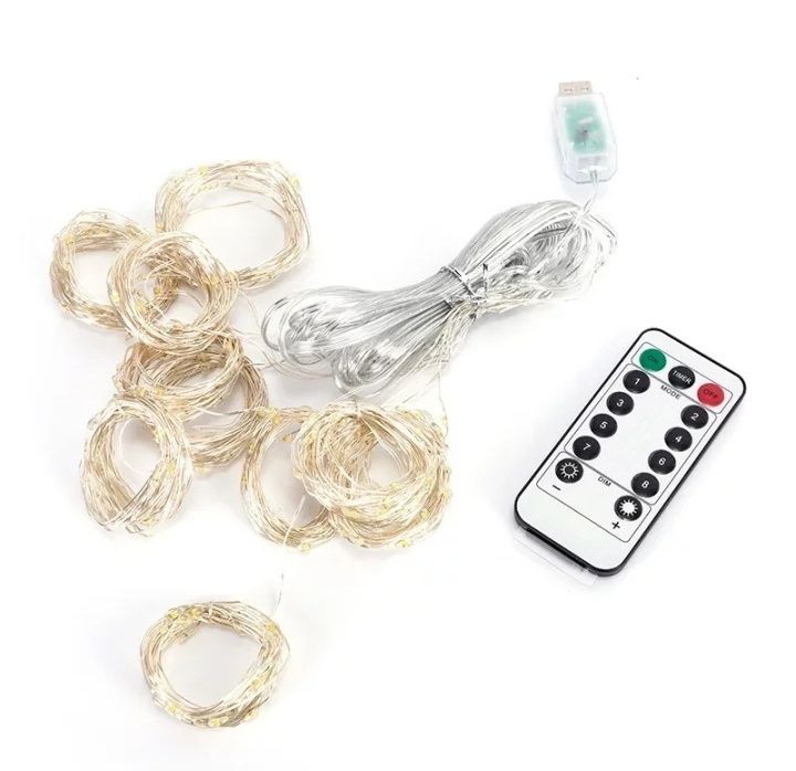 Гирлянда штора на пульте 3*3м занавес 3*2 гірлянда підсвітка нічник