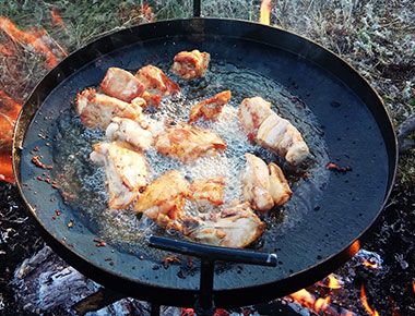 Сковорода для пикника з диска борони от 30см-60см, (крышка и чехол)