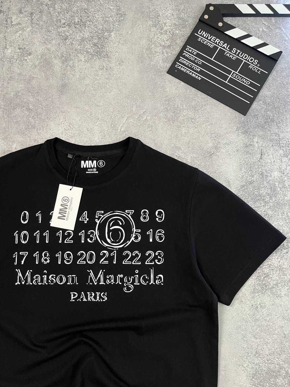Футболка Maison Margiela чорна Оверсайз