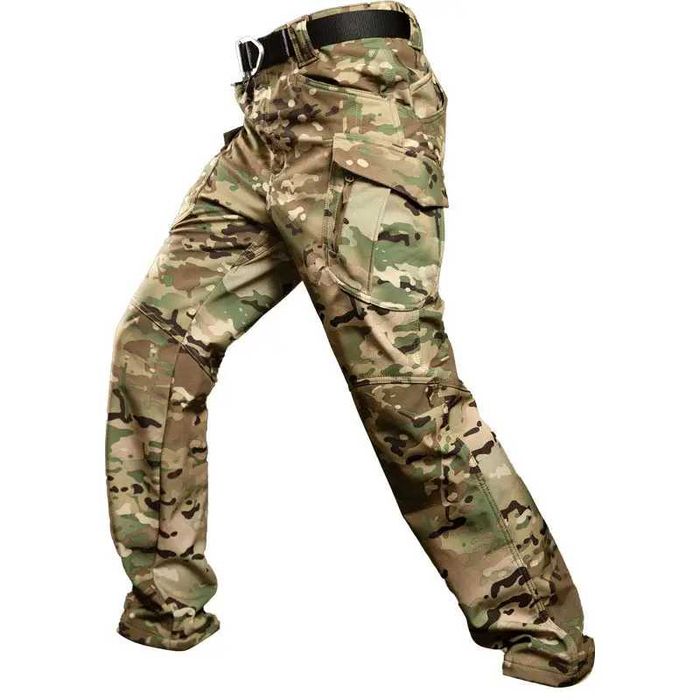 Тактичні штани S.archon X9JRK Camouflage CP Soft shell чоловічі теплі