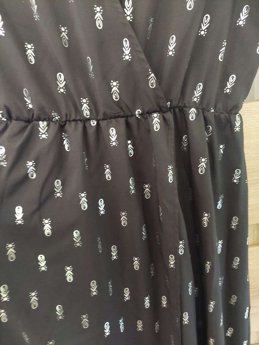 Letnia czarna sukienka maxi XXL- nowa bez metki