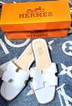 Buty damskie klapki ala Hermes