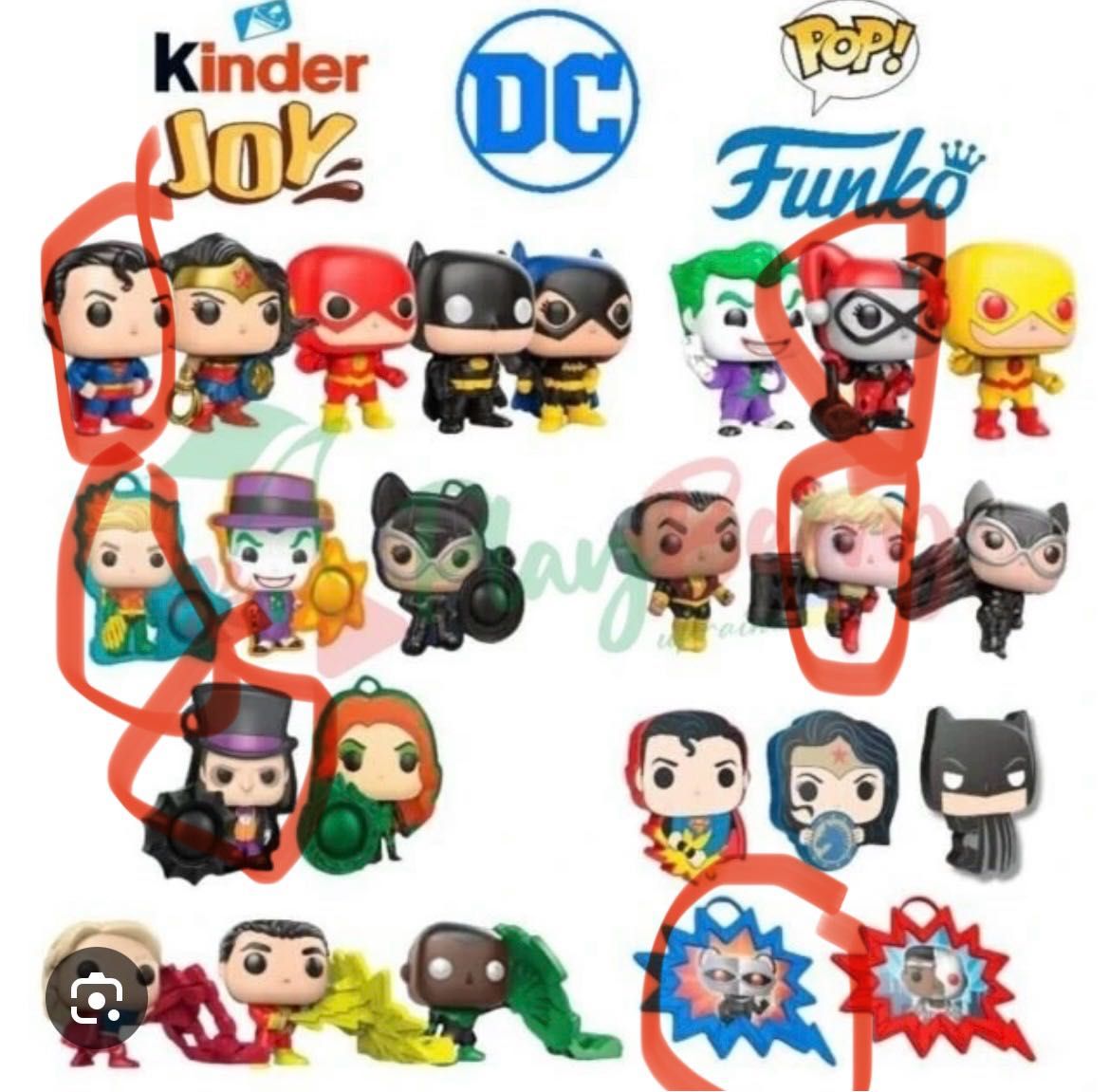 Kinder Joy Funko Pop DC, Harry Potter