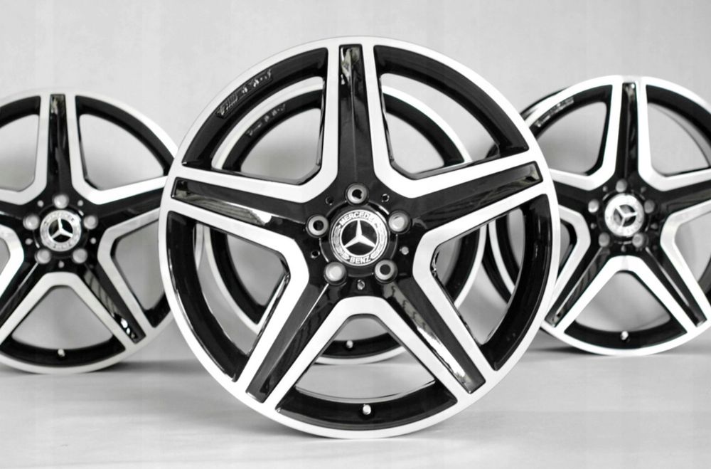Oryginalne Felgi 19” Mercedes AMG alufelgi z dekielkami 8J ET43 5x112