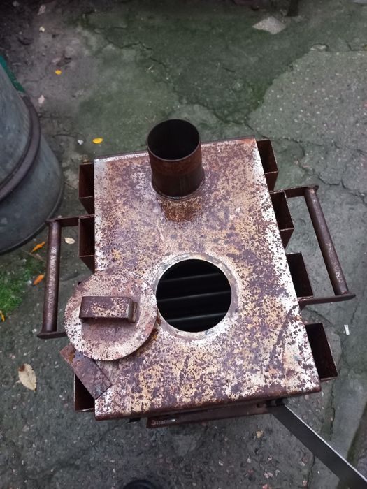 Конвекционная печь буржуй с варочной поверхностью