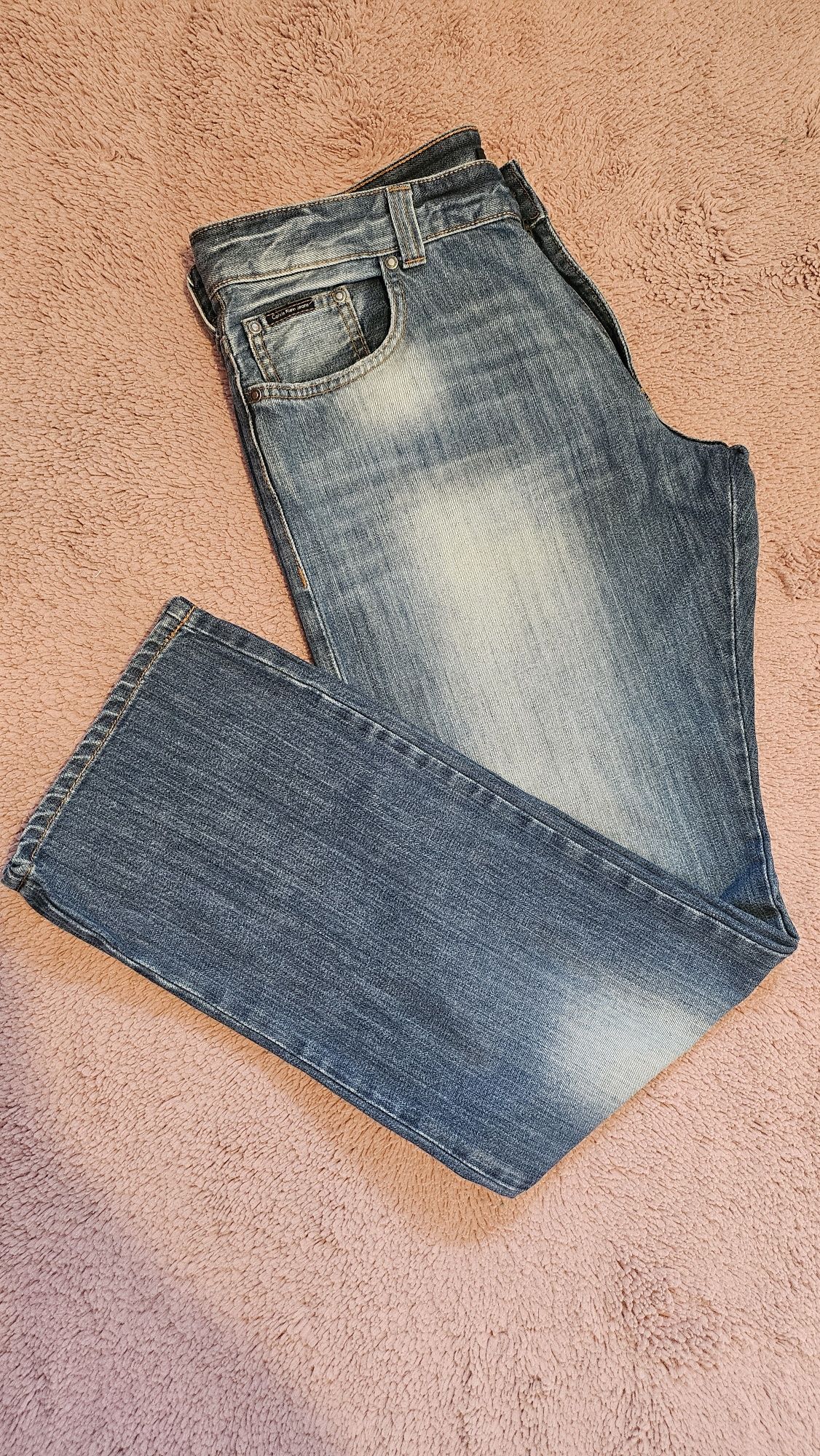 Spodnie Calvin Klein jeansowe prosta nogawka męskie L