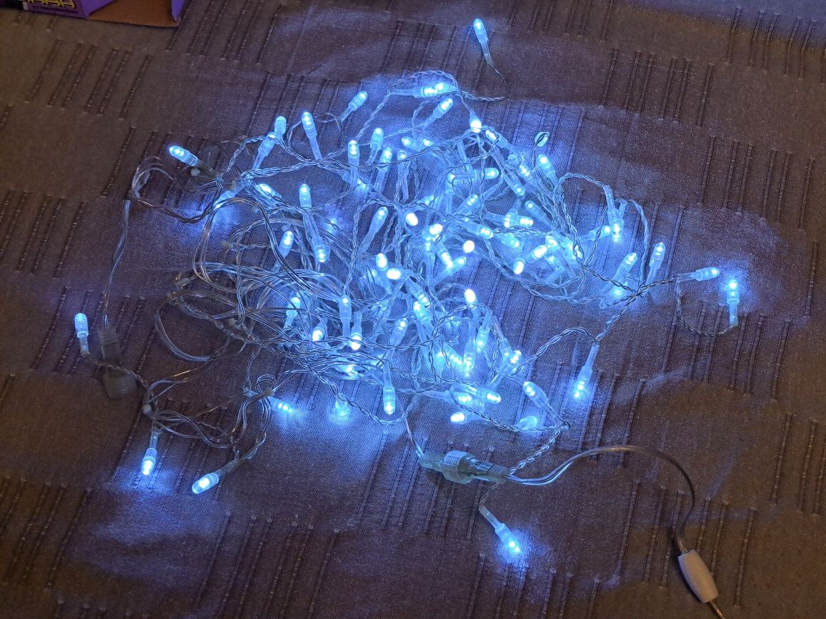 Гірлянда бурульки/бахрома 2м 100 LED  вулиця/приміщення