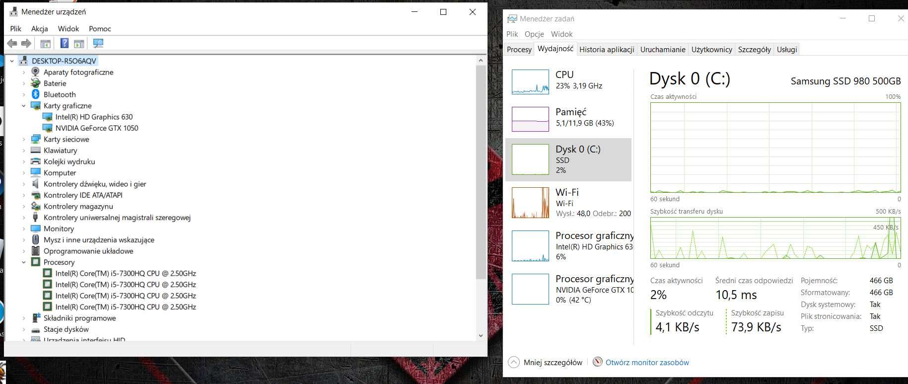 Laptop HP omen  gtx1050