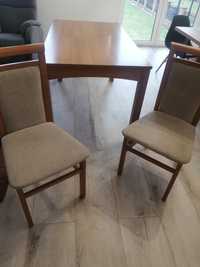 Stół i  4 krzesła kolor akacja