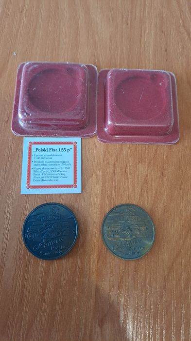 Monety kolekcjonerskie – żetony (2 sztuki)