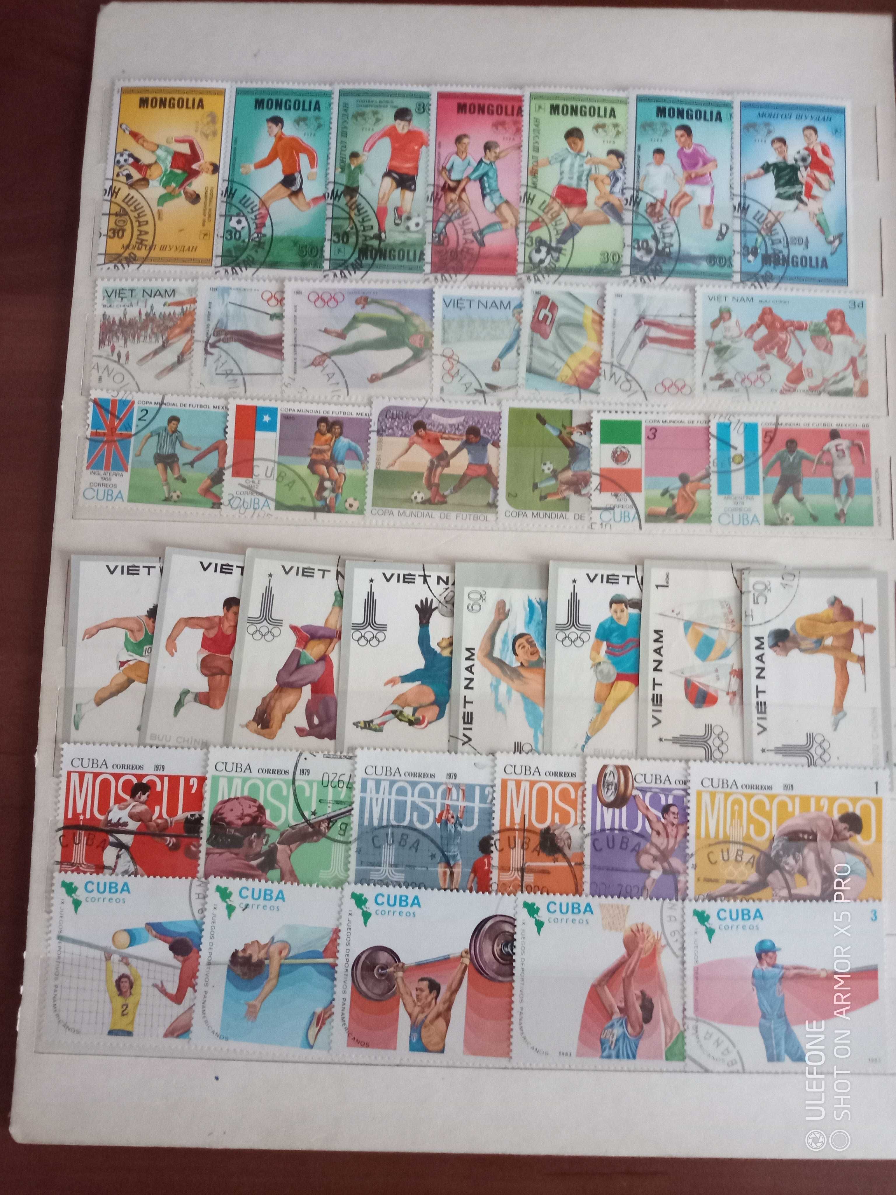 Почтовые марки гашеные,чистые,разных стран.Лот-2