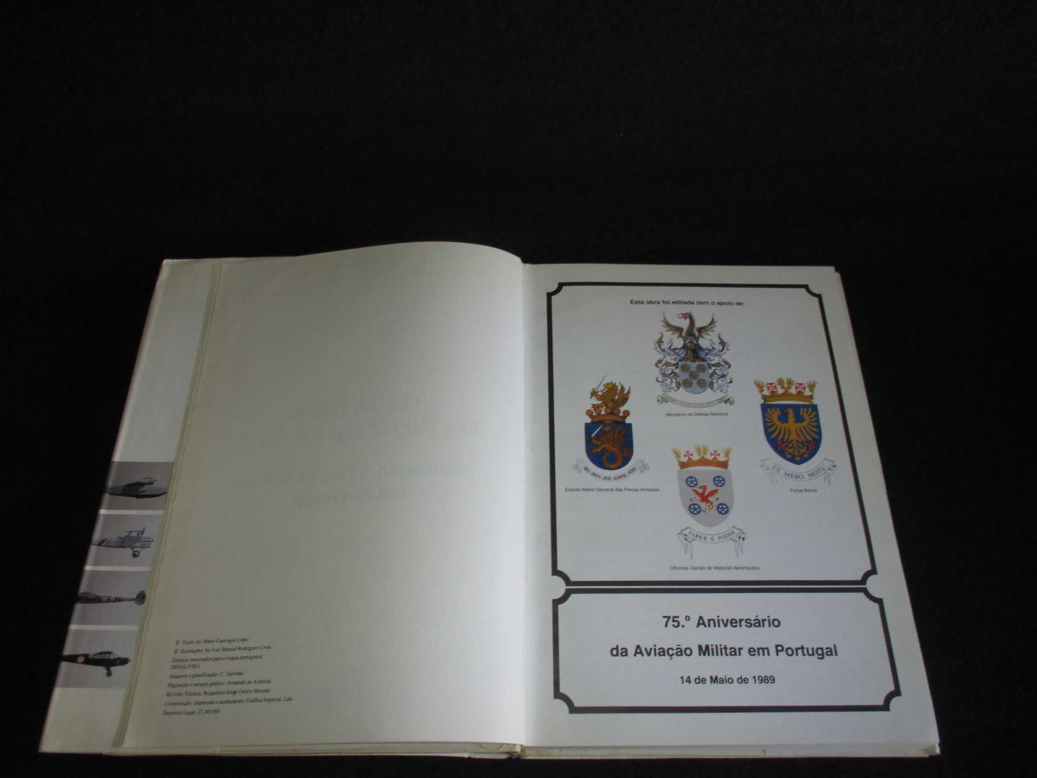 Livro Os Aviões da Cruz de Cristo 75 anos Aviação Militar em Portugal