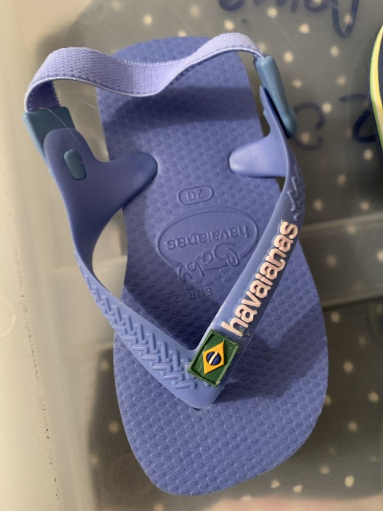 Havaianas infantis, tamanho 20 e 21