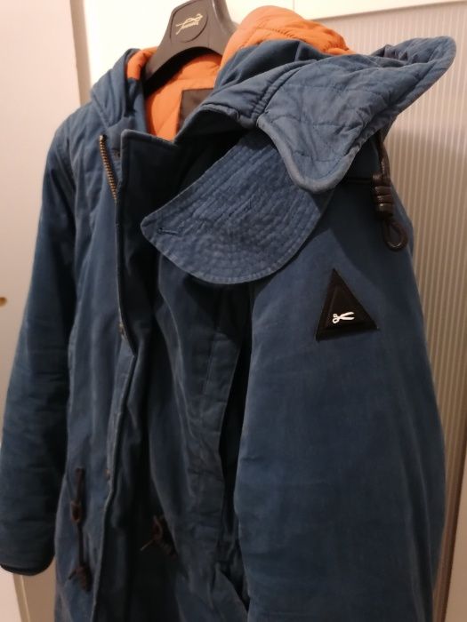 Deham parka / kurtka zimowa - płaszcz rozm - S/M puchowa - Fracture pa