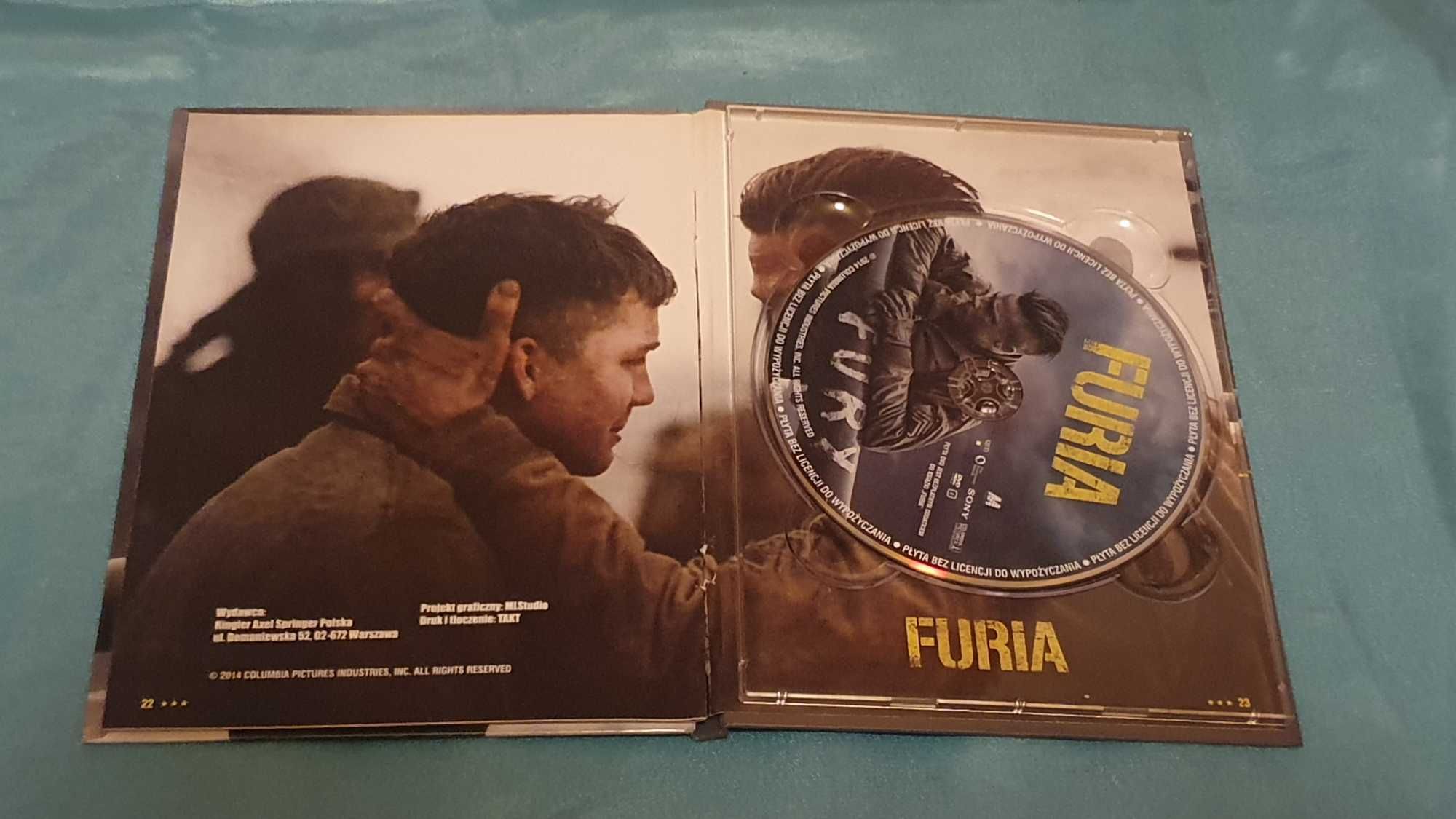 FURIA  DVD + Książka  Brad Pitt