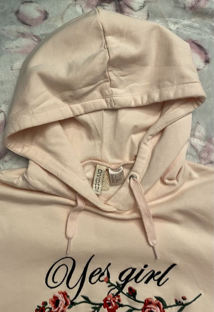 Różowa bluza kangurka H&M rozmiar XS