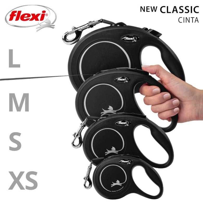 NOVA - FLEXI Trela Extensível Classic XS, S, M, L
