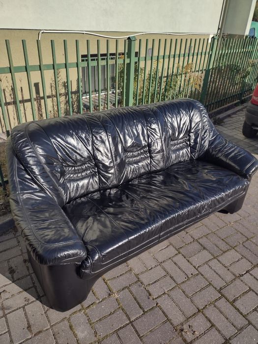 Sofa skórzana dwu- i trzyosobowa