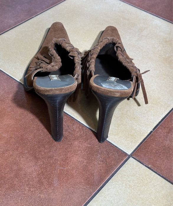 Oryginalne rude klapki boho z USA 3 razy ubrane