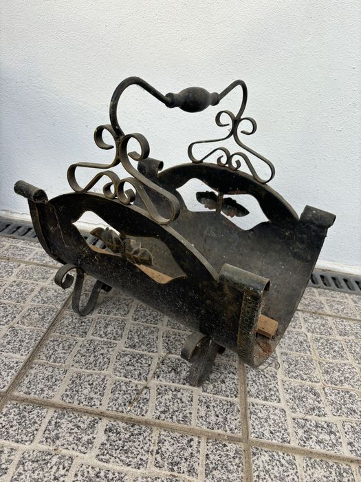 Cesto para lenha Antigo