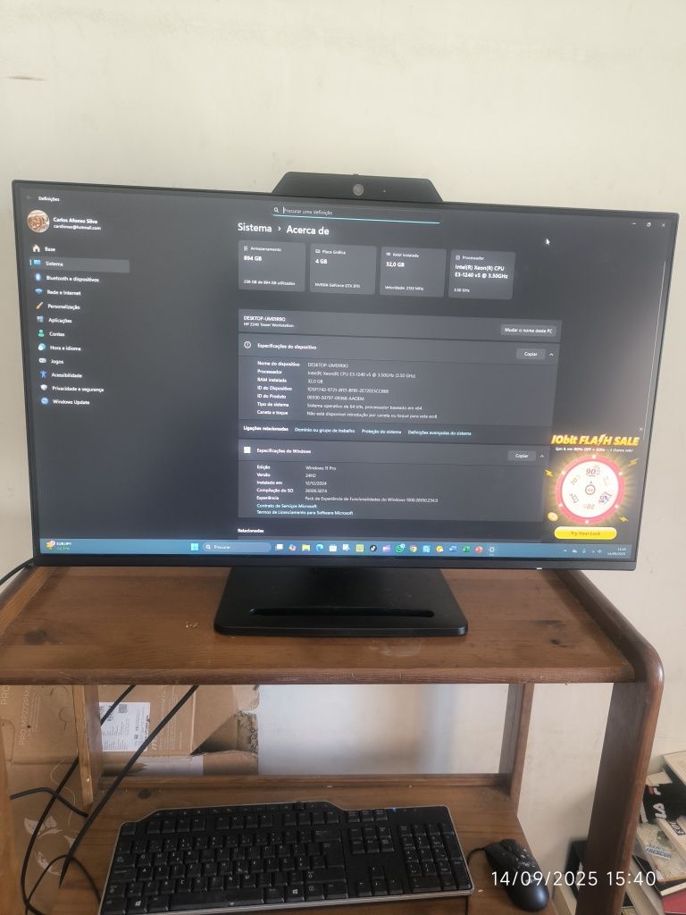 PC gamer vendo em separado ou com monitor