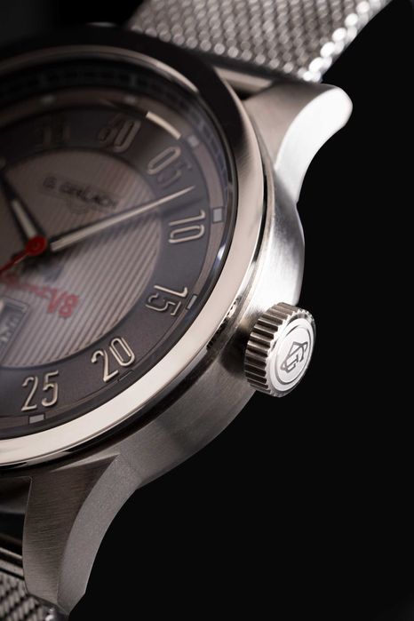 G. Gerlach Lux-Sport Automatyczny zegarek męski pasek + mesh premium