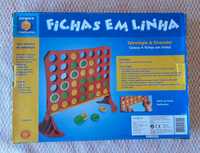 Jogo de sociedade Fichas em Linha, conecta 4.