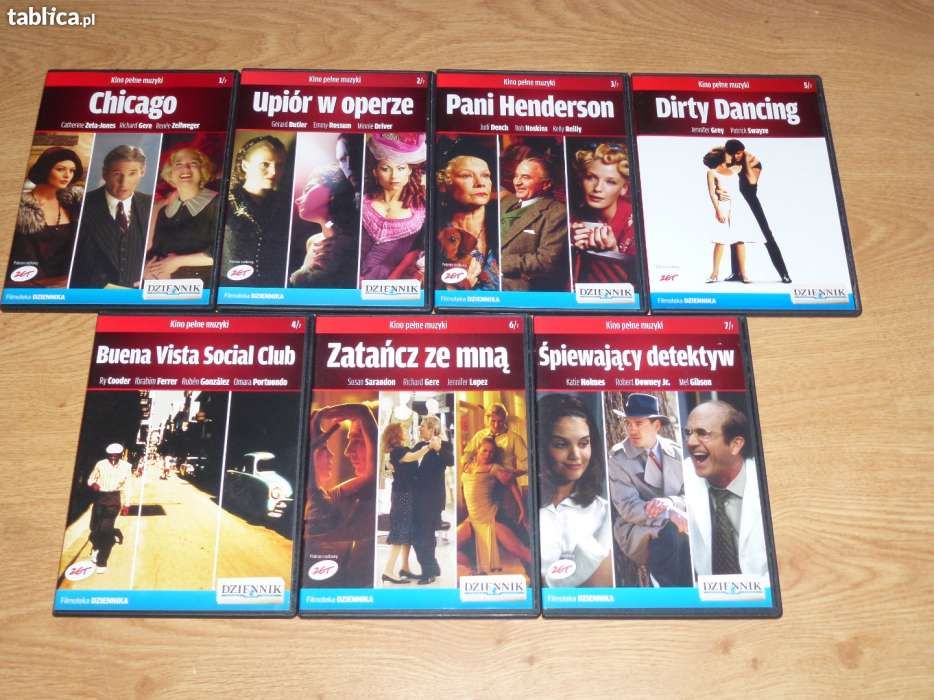 DVD - "Kino pełne muzyki" Chicago upiór w operze 4szt