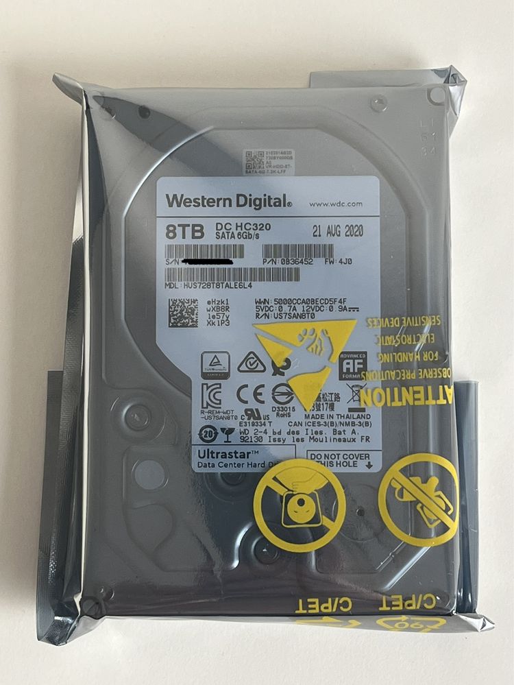 Жорсткий диск WD Ultrastar 8TB DC HC320