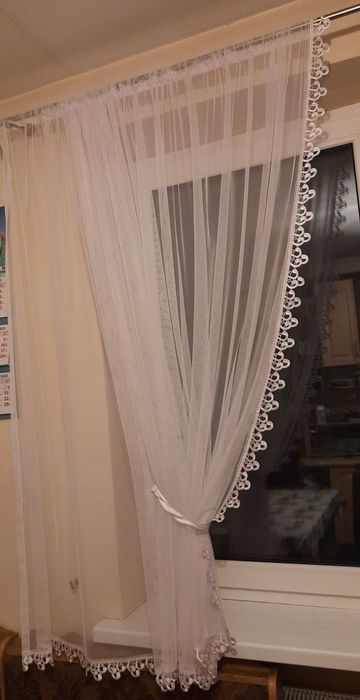 Firana tiulowa  z gipiurą