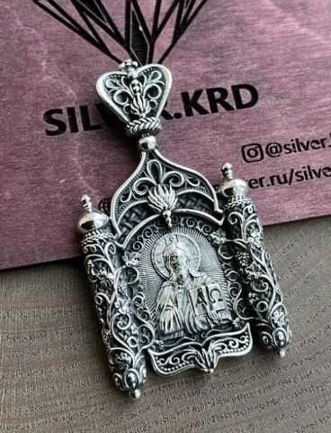 Иконка , серебро. .Иконка Св .Николая  30грамм - 35 грамм. 925 пр.