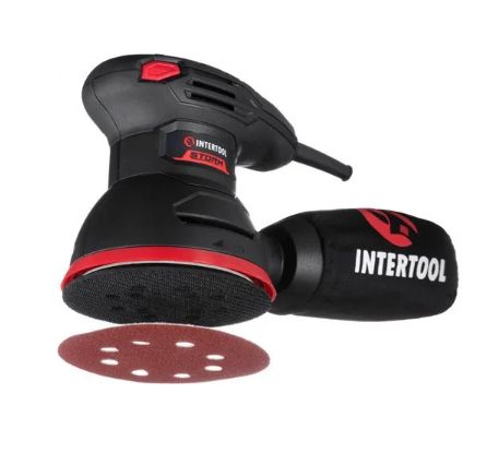 Шлифмашина эксцентриковая INTERTOOL WT-0541 125 мм, 300 Вт