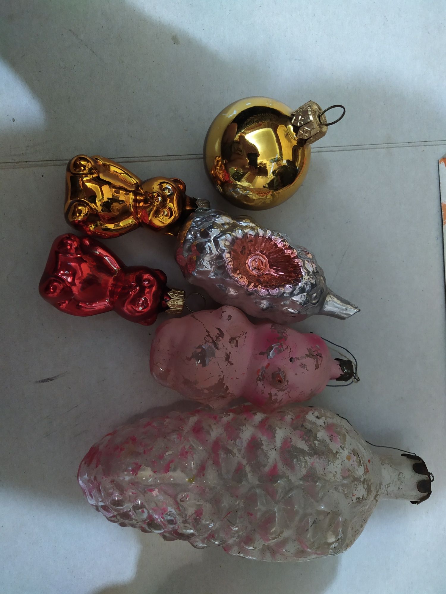 Игрушки новогодние СССР стеклянные 6шт.100грн.за все