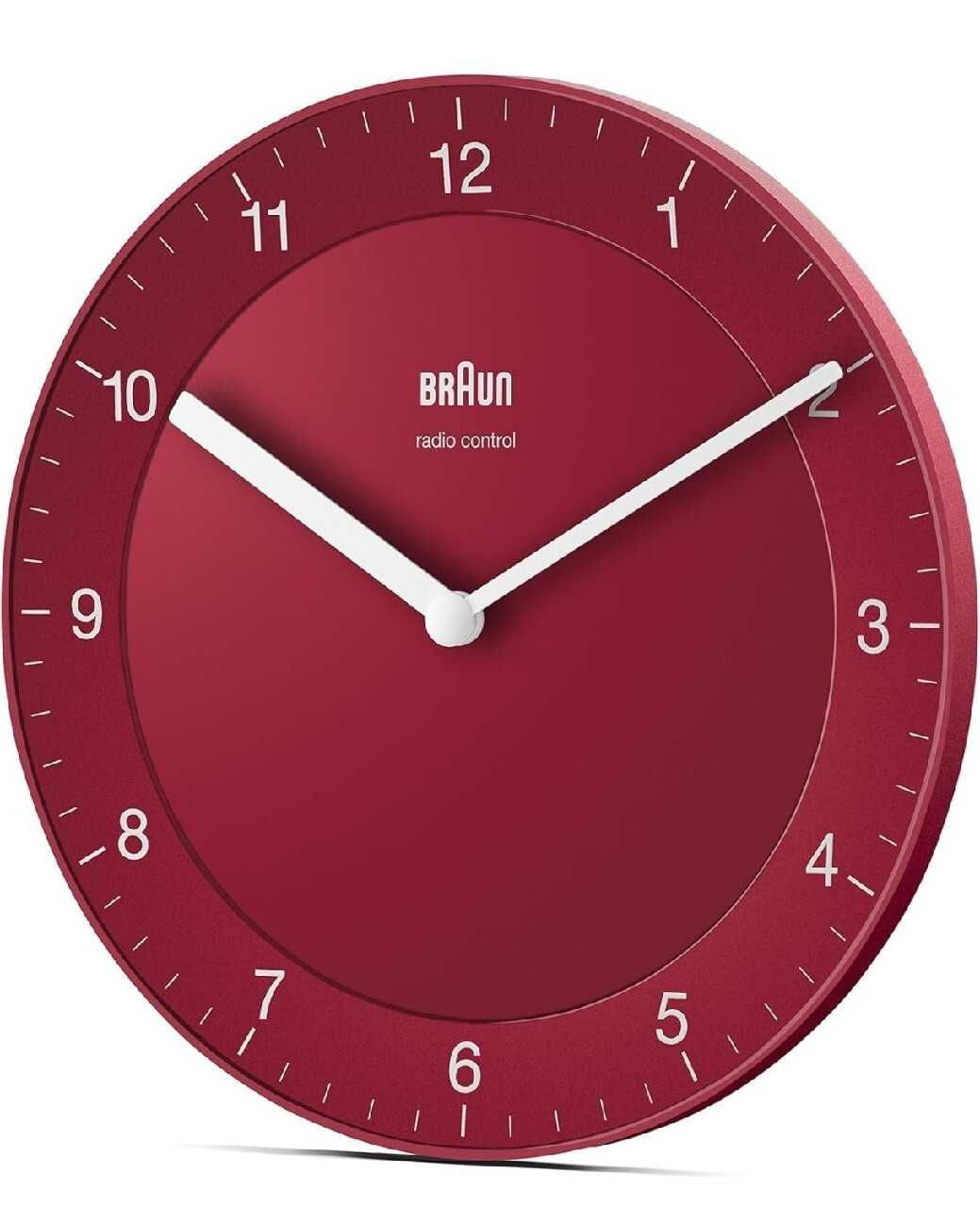 Zegar ścienny Braun Classic BC06BL-DCF sterowany radiowo cichy prezent