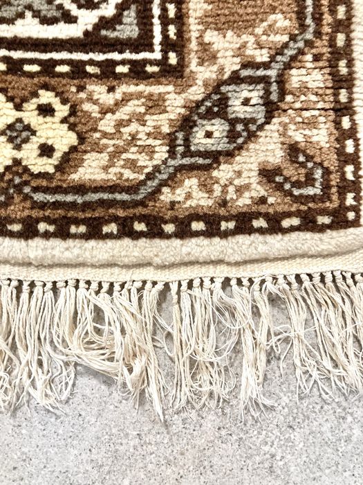 Oryginalny dywan tunezyjski wełniany ręcznie tkany 247x167 wyprany