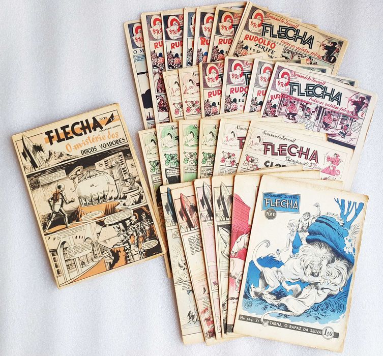 Semanário Juvenil "Coleção Flecha" Completa ~ 37 números ~ 1954 ~ RARO